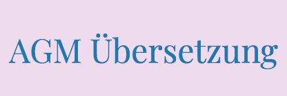 Logo AGM Übersetzung